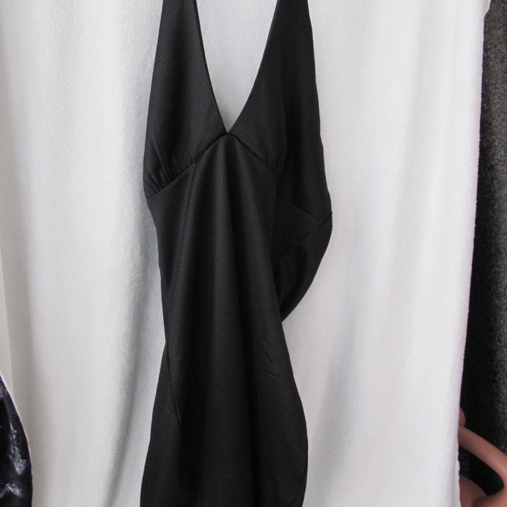 NWT - H&M Divided Black Twist Halter Neck Bodycon Mini Dress
